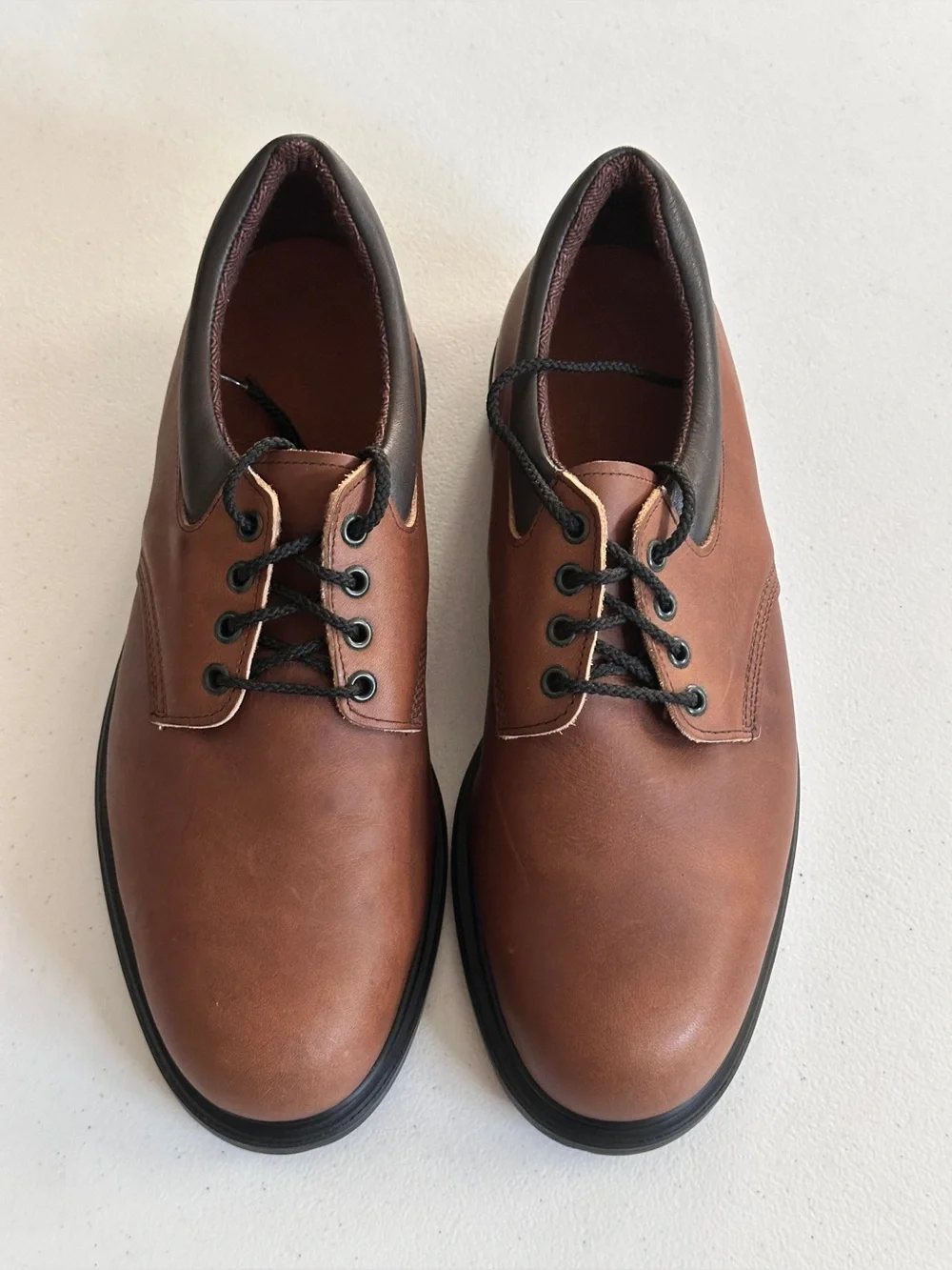 Red Wing Shoes Brown Leather Derby Toe Steel Lace-Up Size 11